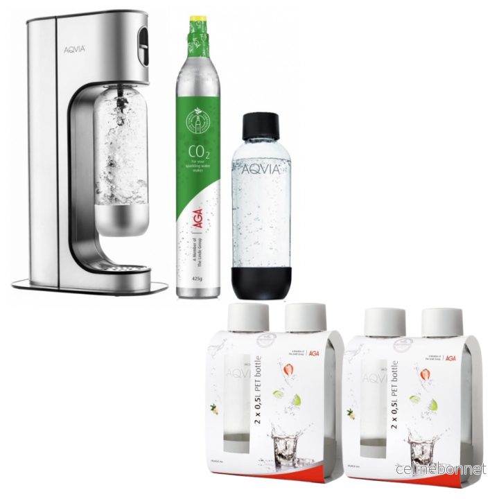 AGA Aqvia Exclusive Steel Black inkl. 2 1L flaskor, 4×0,5L flaskor + kolsyrepatron v:4156105 AGA Aqvia Exclusive Steel Black inkl. 2 1L flaskor, 4×0,5L flaskor + kolsyrepatron v:4156105
