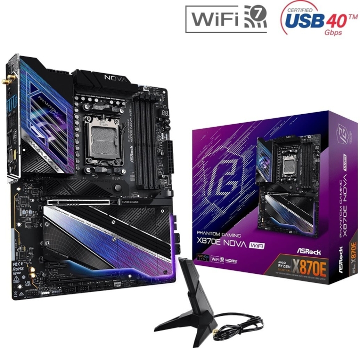 ASRock X870E Nova WIFI ATX-hovedkort v:1646915