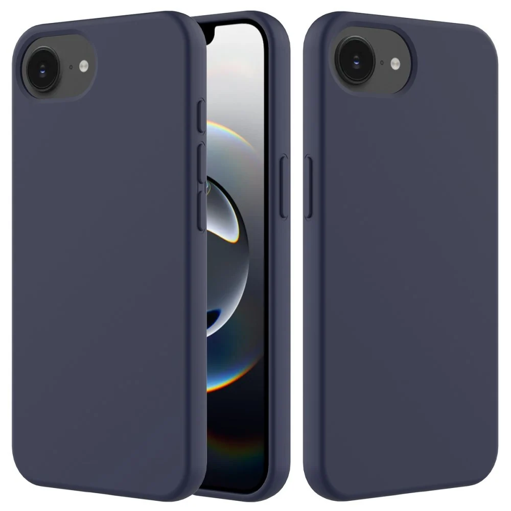 EIDERWOOD iPhone 17e / 16e Fôret Silikon Deksel - Mørk Blå v:2155635