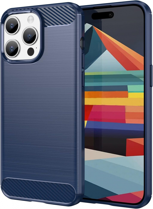TPU-etui til iPhone 15 Pro, blå v:5758483