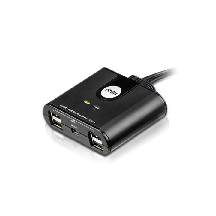 ATEN 2-port USB-Omkopplare Svart v:2525334