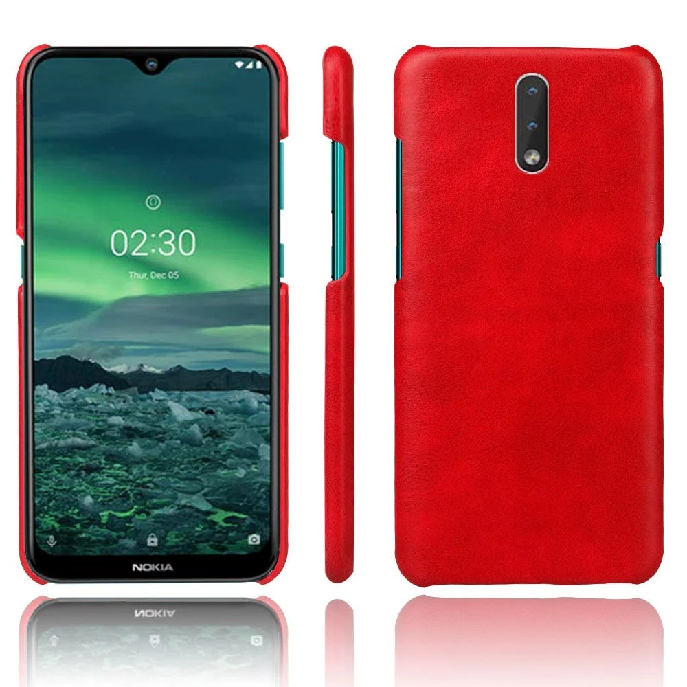 Nokia 2.3 Skinnpolstret Plastdeksel – Rød v:6438324