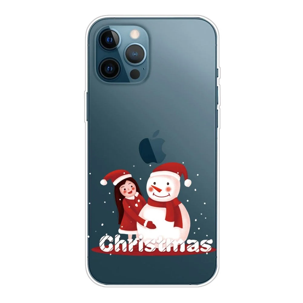 iPhone 13 Pro Max TPU Plast Jul Deksel – Jente og Snømann v:4300681 iPhone 13 Pro Max TPU Plast Jul Deksel – Jente og Snømann v:4300681