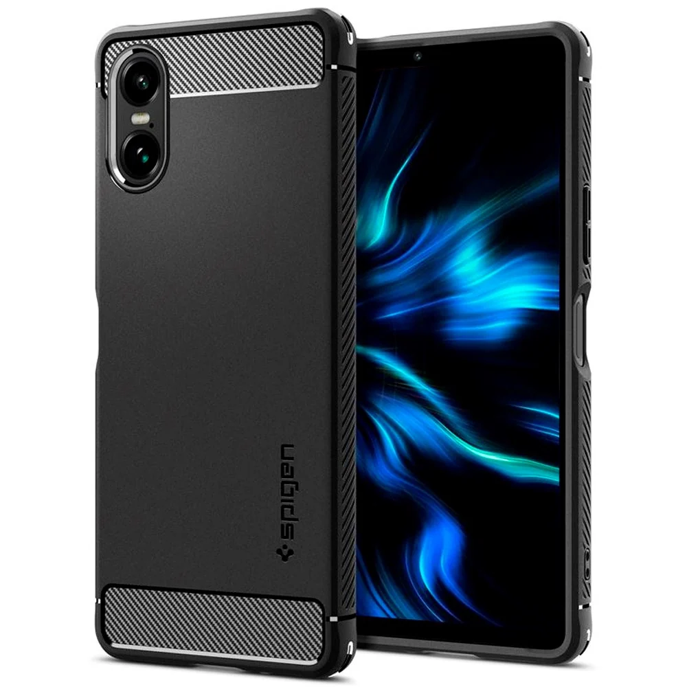 Sony Xperia 10 VI Spigen Rugged Armor Deksel – Svart v:3746240 Sony Xperia 10 VI Spigen Rugged Armor Deksel – Svart v:3746240