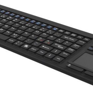 DELTACO silikontastatur med touchpad, IP68, 105 taster, svart v:7010275 DELTACO silikontastatur med touchpad, IP68, 105 taster, svart v:7010275