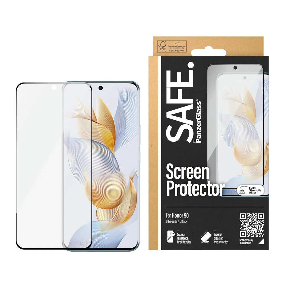 Honor 90 Safe By PanzerGlass® Ultra-Wide Fit Beskyttelsesglass – Case v:7854296 Honor 90 Safe By PanzerGlass® Ultra-Wide Fit Beskyttelsesglass – Case v:7854296