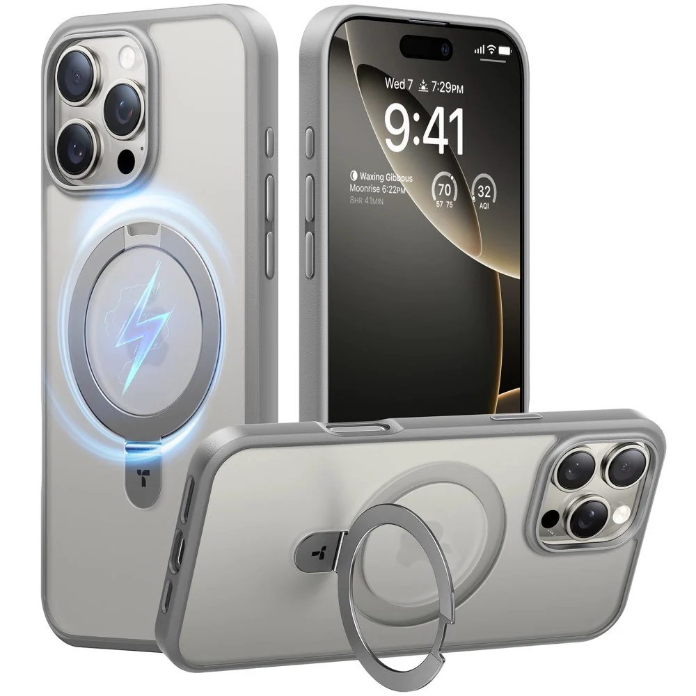 TORRAS iPhone 16 Pro Guardian Ostand Series Deksel m. Stativ – MagSafe v:3126824 TORRAS iPhone 16 Pro Guardian Ostand Series Deksel m. Stativ – MagSafe v:3126824