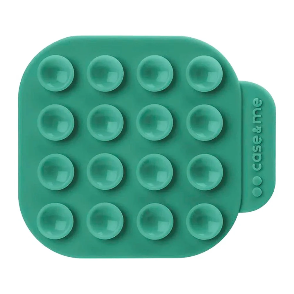 case&me Dobbeltsidig Silikon Sugekopp Mobilholder – Grønn v:1864048