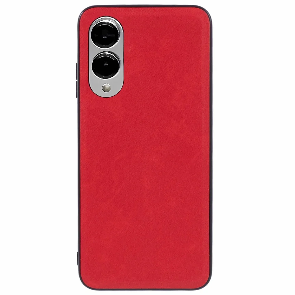 EIDERWOOD Samsung Galaxy S25 Edge Kunstskinnbelagt Deksel – Rød v:9100521 EIDERWOOD Samsung Galaxy S25 Edge Kunstskinnbelagt Deksel – Rød v:9100521