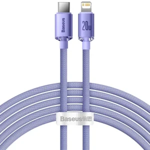 Baseus Cafule-kabel 2m USB-C til USB-C 20W – Lilla v:2079774 Baseus Cafule-kabel 2m USB-C til USB-C 20W – Lilla v:2079774