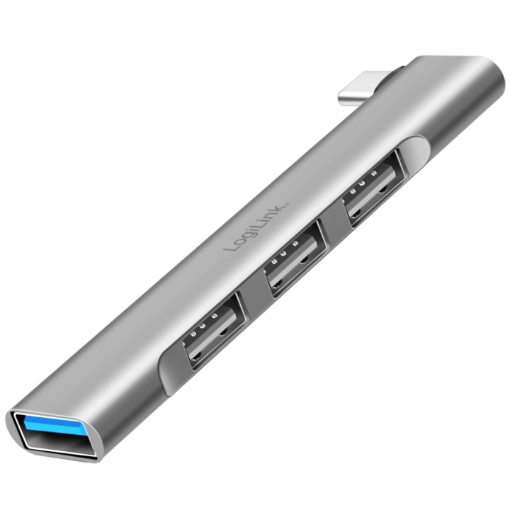 LogiLink Ultraslim 4-port USB-C hub 1 x USB-A3.0, 3 x USB-A2.0 v:1793684