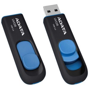 ADATA UV128 USB-minnepinne, 32 GB, USB 3.0, svart/blå v:5897076 ADATA UV128 USB-minnepinne, 32 GB, USB 3.0, svart/blå v:5897076