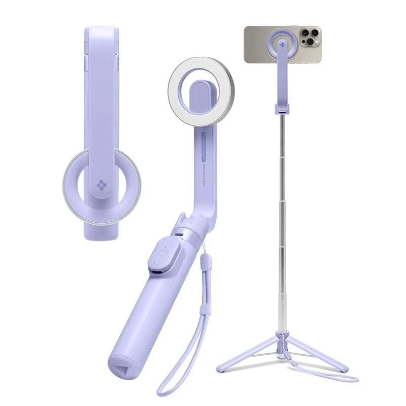 Spigen Tripod Selfie Stick – MagSafe Kompatibel – Lilla v:469038