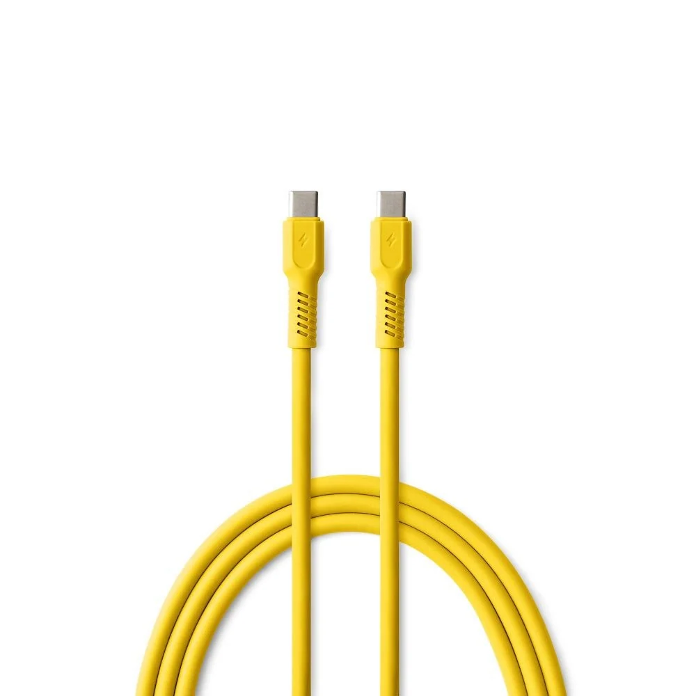 Colorum 60W USB-C til USB-C Kabel – 1.8m – Yellow v:4677580 Colorum 60W USB-C til USB-C Kabel – 1.8m – Yellow v:4677580