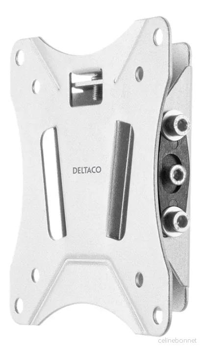 DELTACO OFFICE Veggfeste for nettbrett/skjermer, 13-27, tiltbar, hvit v:6080403