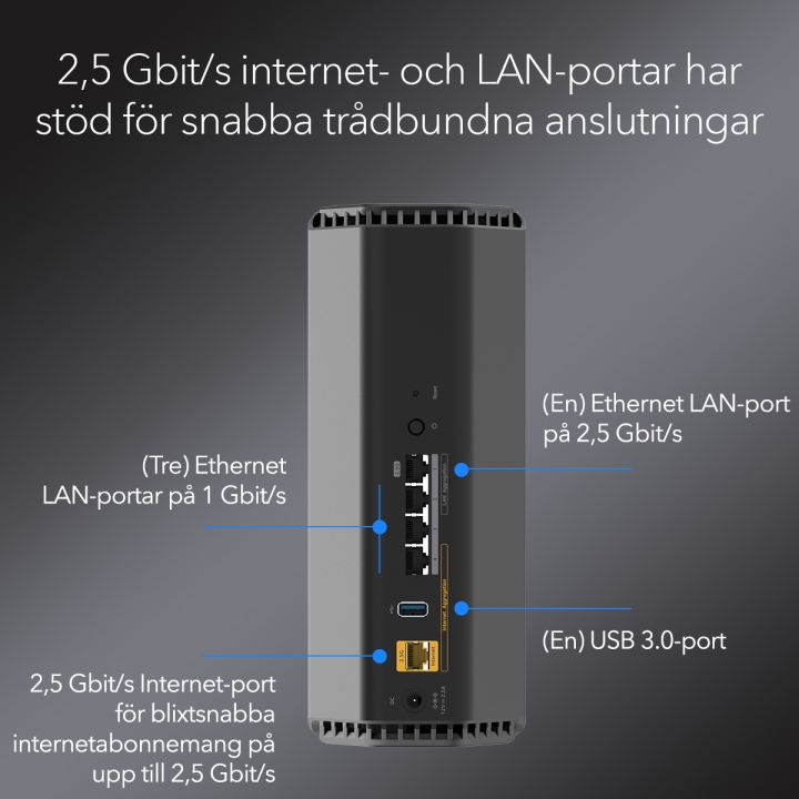 Netgear Nighthawk WiFi 7 Router RS200, 6.5Gbps Netgear v:7710405 Netgear Nighthawk WiFi 7 Router RS200, 6.5Gbps Netgear v:7710405