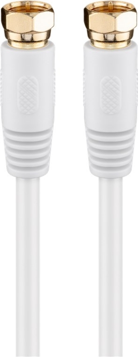 Goobay SAT-antennekabel (80 dB), dobbeltskjermet F-plugg > F-plugg (helskjermet), 5 m v:8659709