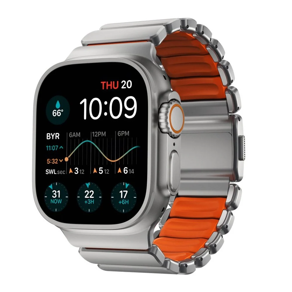 Apple Watch (42 / 44 / SE / 45 / 46 / 49mm) Nomad Stratos Band – Natur v:5183079 Apple Watch (42 / 44 / SE / 45 / 46 / 49mm) Nomad Stratos Band – Natur v:5183079