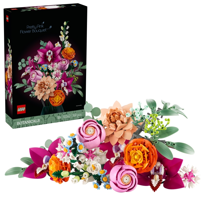 LEGO Botaniske planter – Vakker rosa blomsterbukett (10342) v:4043959 LEGO Botaniske planter – Vakker rosa blomsterbukett (10342) v:4043959