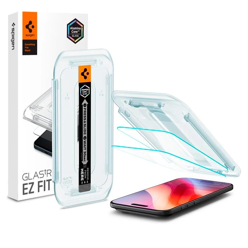 iPhone Air Spigen Glass tR EZ Fit Skjermbeskyttelsesglass – 2 stk – Gj v:7291478 iPhone Air Spigen Glass tR EZ Fit Skjermbeskyttelsesglass – 2 stk – Gj v:7291478