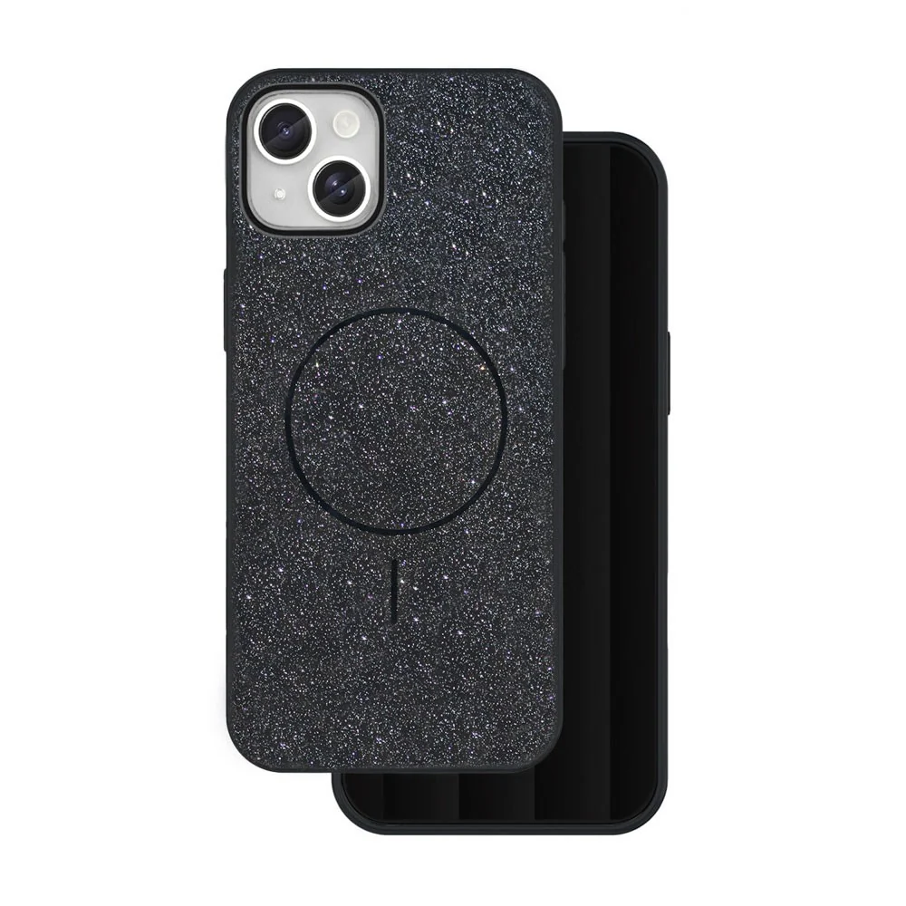 iPhone 13 Glitter Thin Deksel – MagSafe Kompatibel – Svart v:2277702 iPhone 13 Glitter Thin Deksel – MagSafe Kompatibel – Svart v:2277702