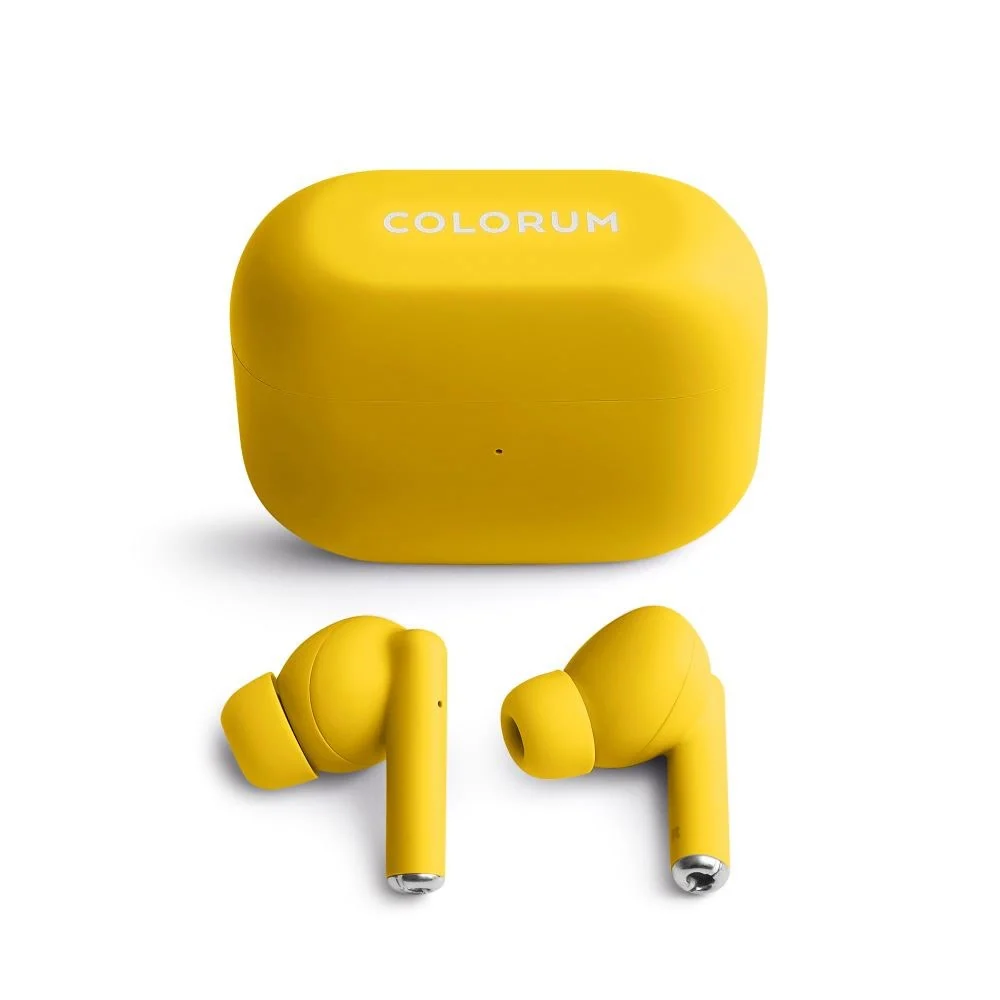 Colorum True Wireless Hodetelefoner – Yellow v:5500125 Colorum True Wireless Hodetelefoner – Yellow v:5500125