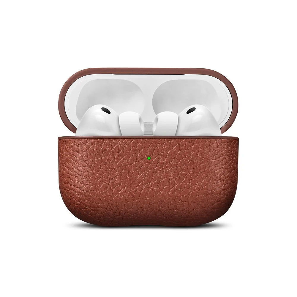 WOOLNUT Apple AirPods Pro (3. gen.) Ekte Skinn Deksel – Brun v:334414 WOOLNUT Apple AirPods Pro (3. gen.) Ekte Skinn Deksel – Brun v:334414