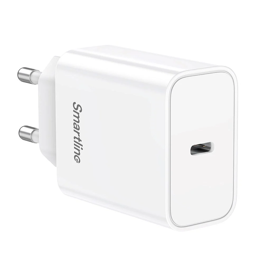 Smartline PD (Power Delivery) 30W Vegglader m. USB-C - Hvit v:9649037