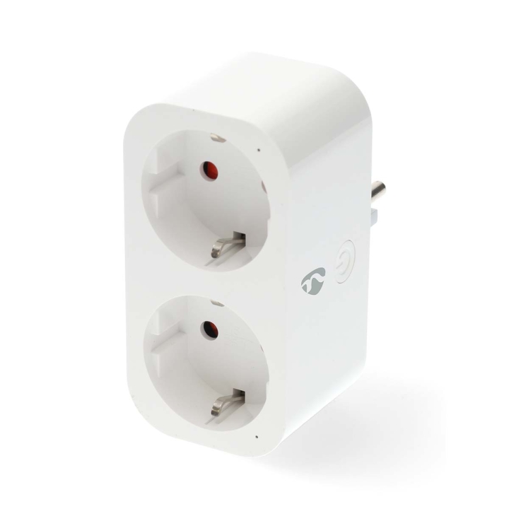 Nedis SmartLife Smart Plug | Wi-Fi | IP21 | Efektmåler | 3680 W | Type F (CEE 7/7) | 0 – 55 °C | Android™ / IOS | 2-veis | Hvit | 1 stk v:3664320 Nedis SmartLife Smart Plug | Wi-Fi | IP21 | Efektmåler | 3680 W | Type F (CEE 7/7) | 0 – 55 °C | Android™ / IOS | 2-veis | Hvit | 1 stk v:3664320