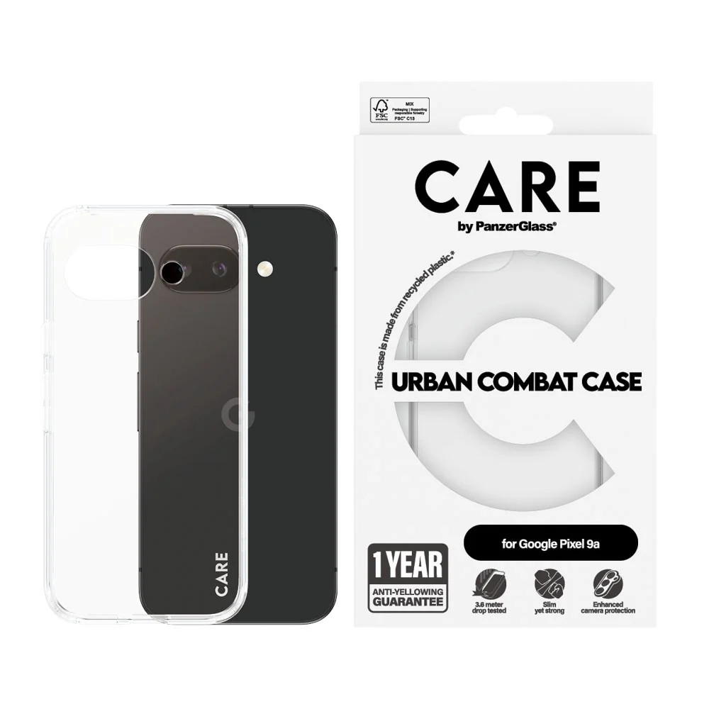 CARE by PanzerGlass Google Pixel 9a FLAGSHIP Urban Combat Deksel - Tra v:3764564