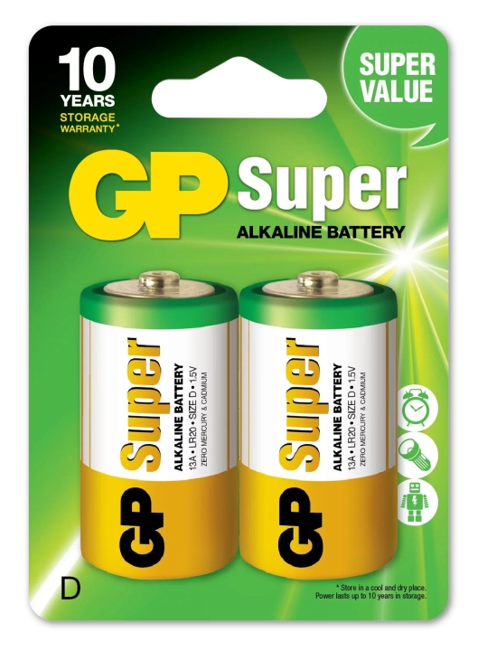 GP Super Alkaline D 2-pakning (B) v:5509825