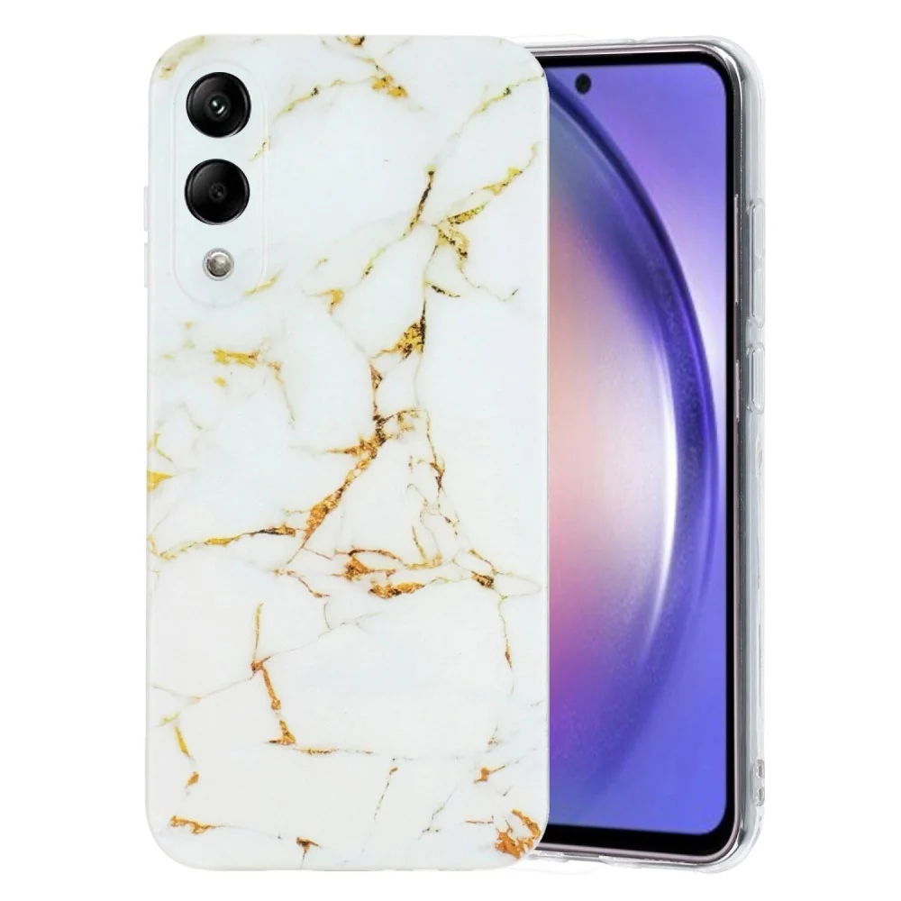 EIDERWOOD Samsung Galaxy S25 Edge Fleksibelt Plast Deksel m. Marmor­mø v:1388951