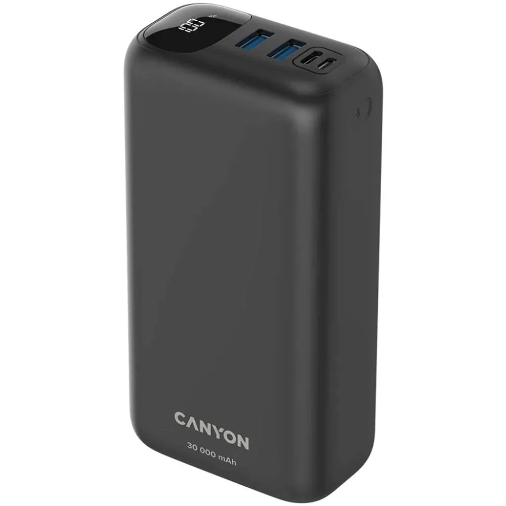 Canyon PB301 20W PowerBank – 30.000 mAh – Svart v:7125602 Canyon PB301 20W PowerBank – 30.000 mAh – Svart v:7125602