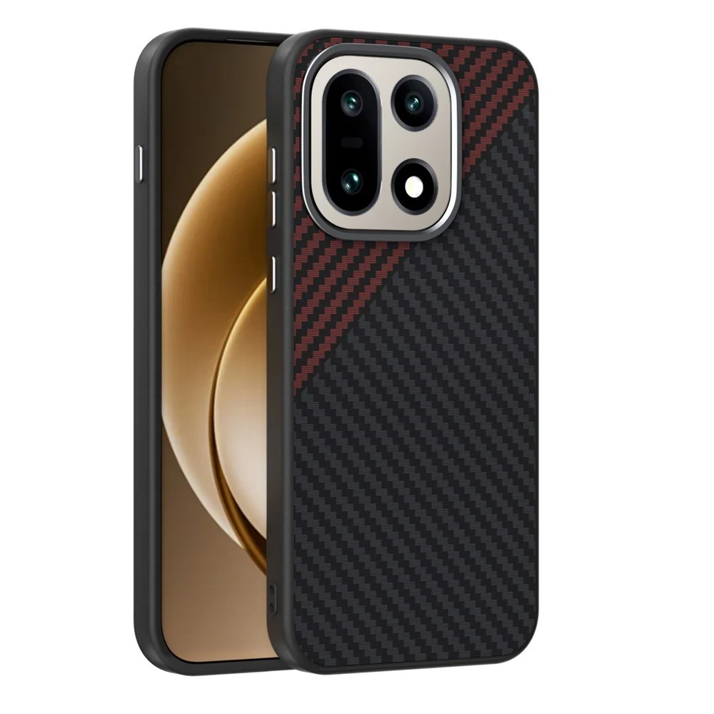 OnePlus 15 Karbonfiber Deksel – Svart/Rød v:6278222 OnePlus 15 Karbonfiber Deksel – Svart/Rød v:6278222