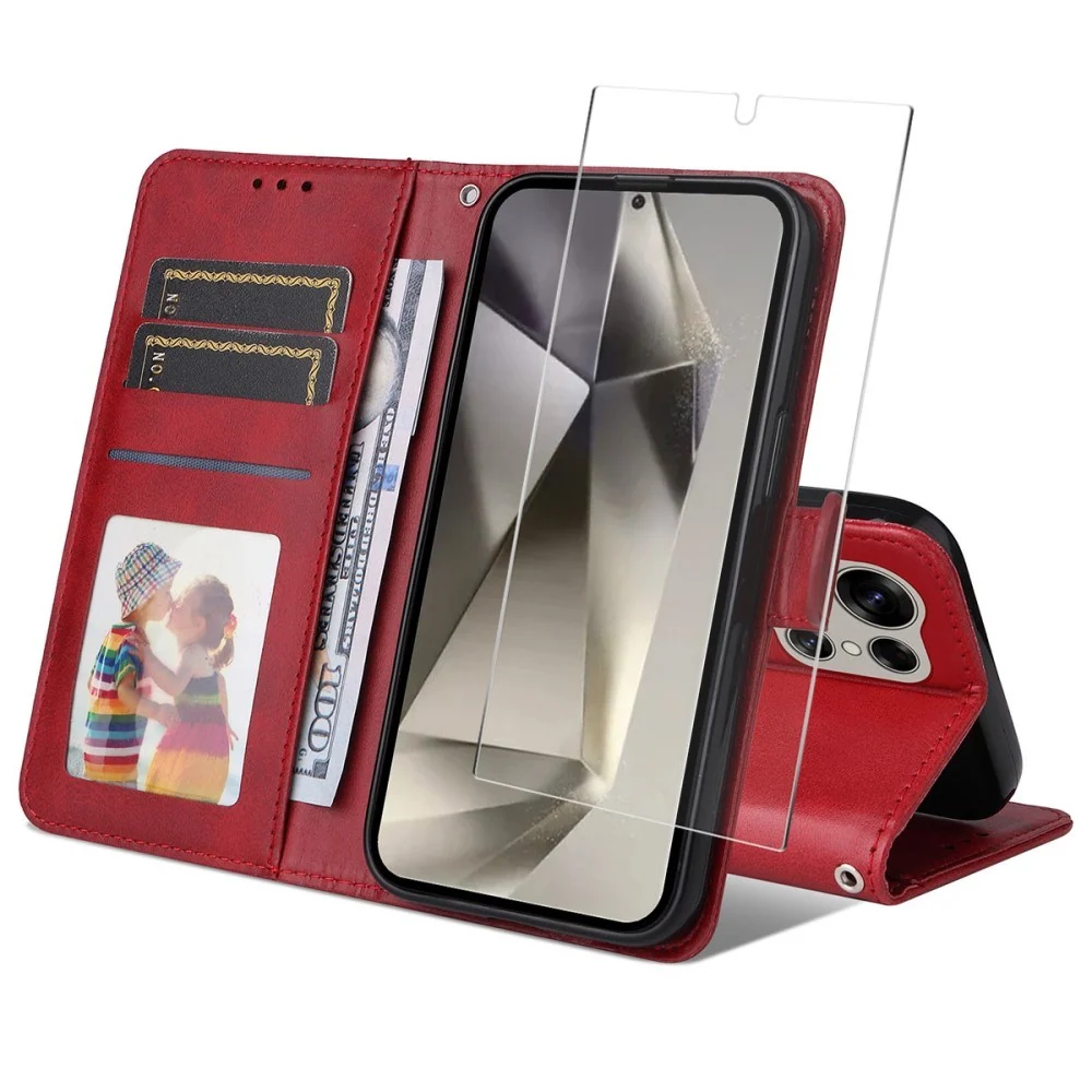 EIDERWOOD Samsung Galaxy S25 Ultra 2-i-1 Kunstskinn Flip Deksel med Sk v:1775759