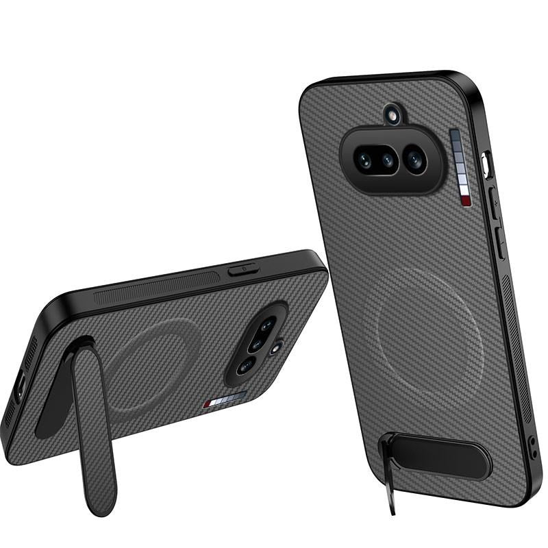Nothing Phone (4a) EIDERWOOD Hybrid Deksel med Stativ - Grå v:8260995