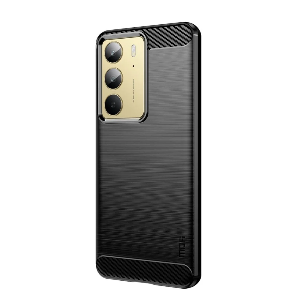 Realme 14X (5G) Brushed Carbon Deksel – Svart v:6602160 Realme 14X (5G) Brushed Carbon Deksel – Svart v:6602160