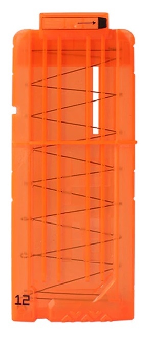 Magasin til Nerf, 12 skudd, Orange v:3727268 Magasin til Nerf, 12 skudd, Orange v:3727268