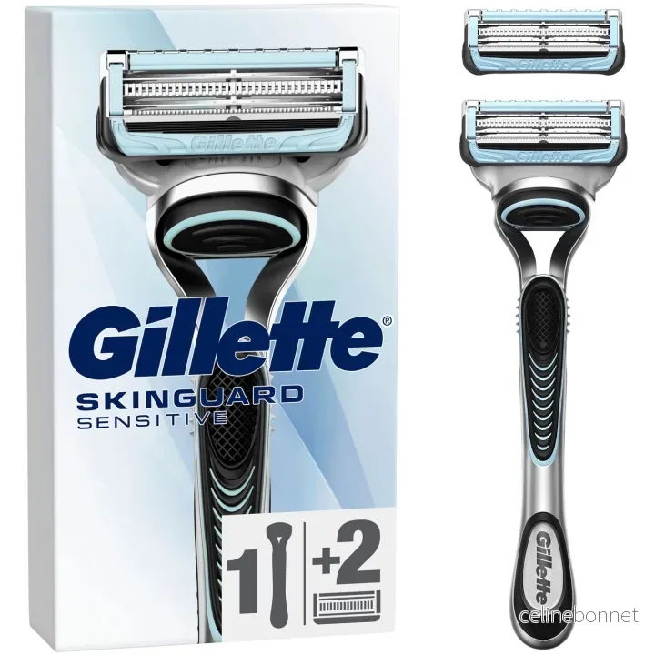 Gillette Barberhøvel Skinguard 2 stk barberblader v:3353562