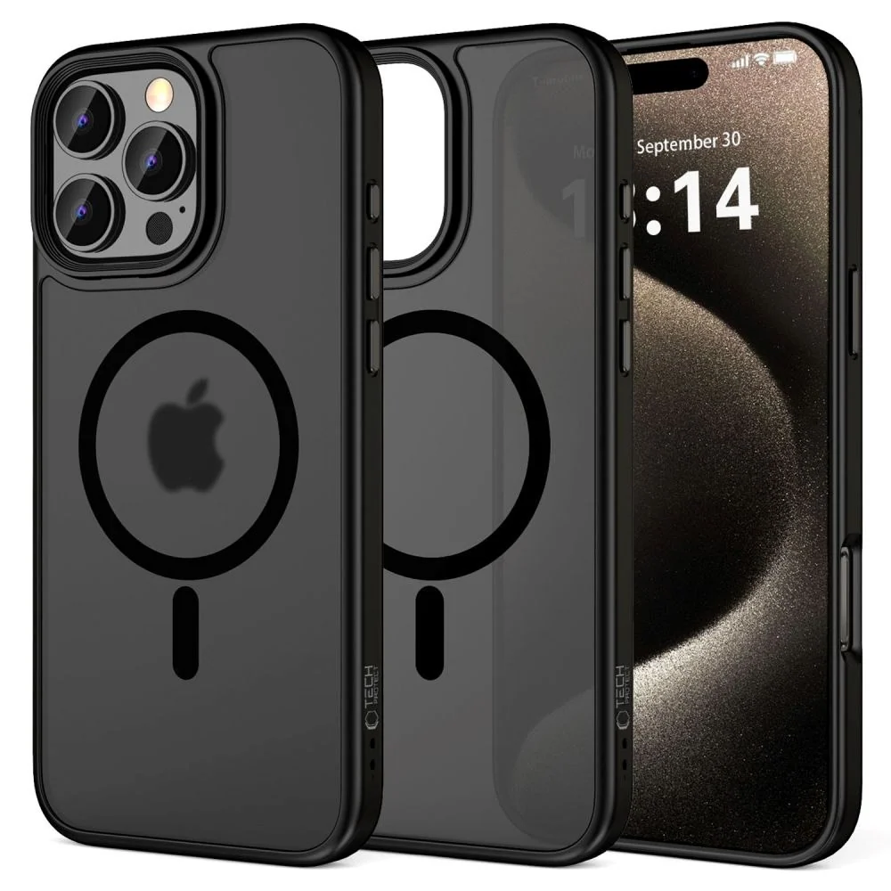 iPhone 16 Pro Max Tech-Protect MagMat Deksel - MagSafe Kompatibel - Ma v:3514331