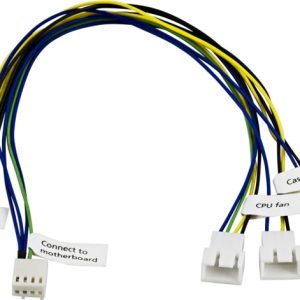 Akasa viftekabel for 1xCPU og 2xChassie-vifter fra hovedkortets 4-pinners kontakt v:1082513