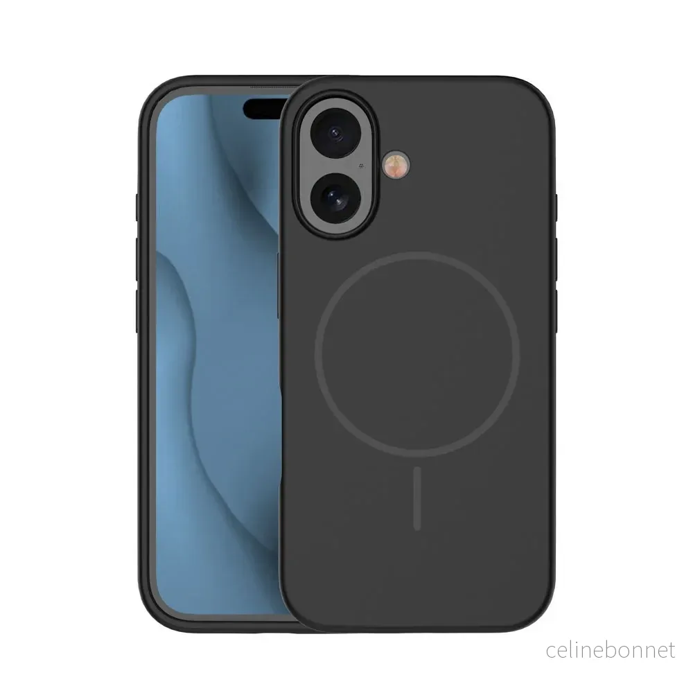 iPhone 16 Silicone Thin Deksel – MagSafe Kompatibel – Svart v:3760461 iPhone 16 Silicone Thin Deksel – MagSafe Kompatibel – Svart v:3760461