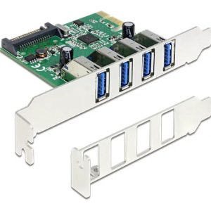 DeLOCK PCI Express-kort > 4 x USB 3.0, USB-adapter, PCIe 2.0 v:9721053 DeLOCK PCI Express-kort > 4 x USB 3.0, USB-adapter, PCIe 2.0 v:9721053
