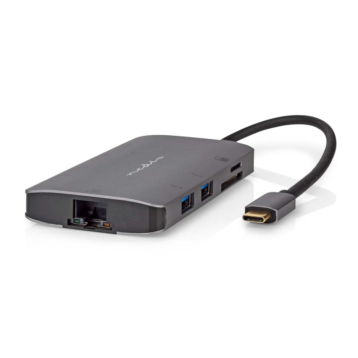 Nedis USB Multi-Port Adapter | 7-in-1 | USB 3.2 Gen 1 | USB-C™ Hann | HDMI™ Output / Micro SD / RJ45 Hun / SD / USB-C™ Hunn / 3x USB-A Hunn | 5 Gbps | 0.20 m | Rund | Gull belagt | PVC | Antrasitt | Boks v:5932978 Nedis USB Multi-Port Adapter | 7-in-1 | USB 3.2 Gen 1 | USB-C™ Hann | HDMI™ Output / Micro SD / RJ45 Hun / SD / USB-C™ Hunn / 3x USB-A Hunn | 5 Gbps | 0.20 m | Rund | Gull belagt | PVC | Antrasitt | Boks v:5932978