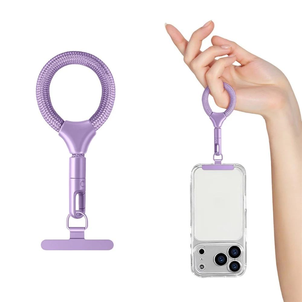 Polyester Fingerstropp til Mobil - 10cm - Lys Lilla v:4484615