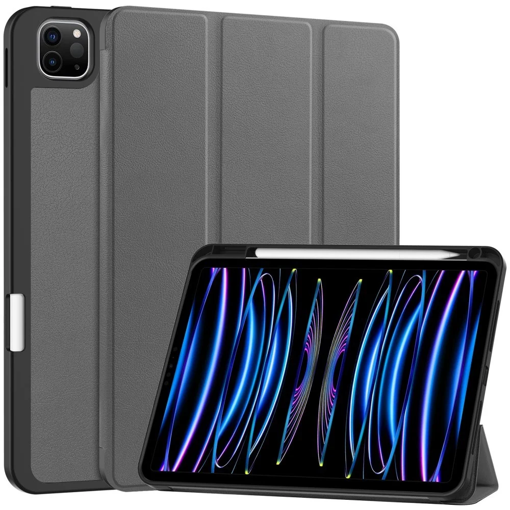 EIDERWOOD iPad Pro 11" (2025 / 2024) Tri-Fold Kunst Skinn Deksel med A v:2713858