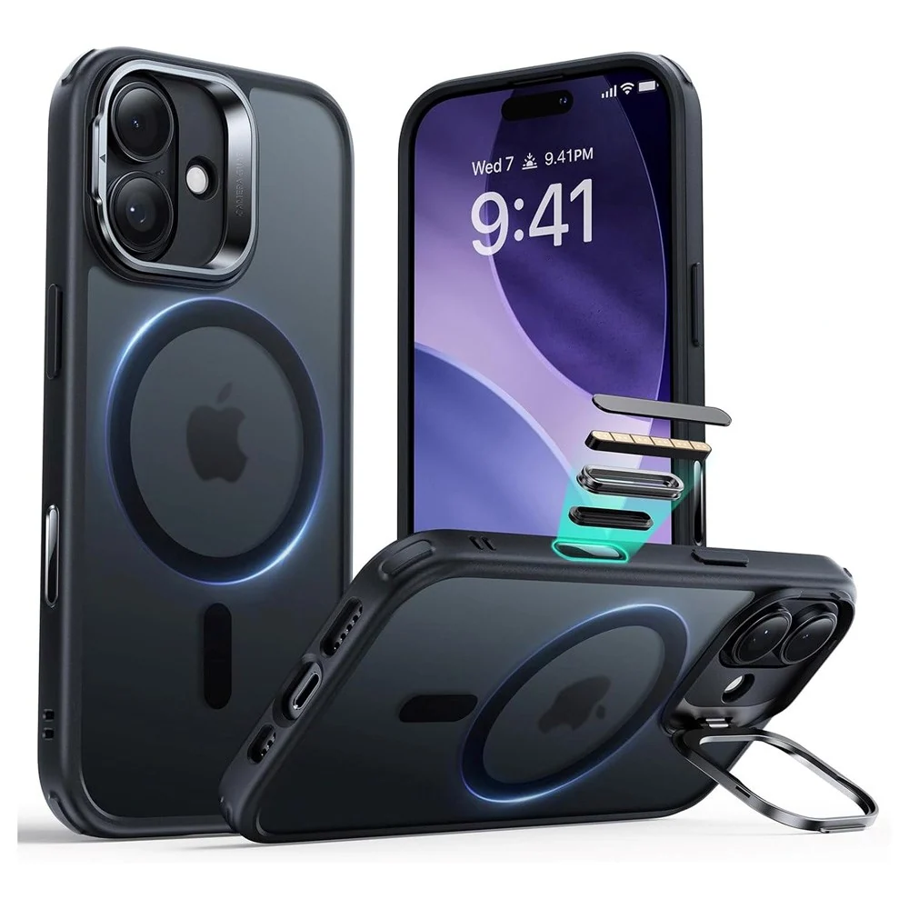 ESR iPhone 17 Classic Hybrid Stash Case med Kickstand – MagSafe Kompat v:1092603 ESR iPhone 17 Classic Hybrid Stash Case med Kickstand – MagSafe Kompat v:1092603