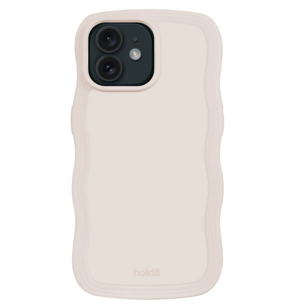 Holdit iPhone 12 / 12 Pro Wavy Deksel - Light Beige v:7729732