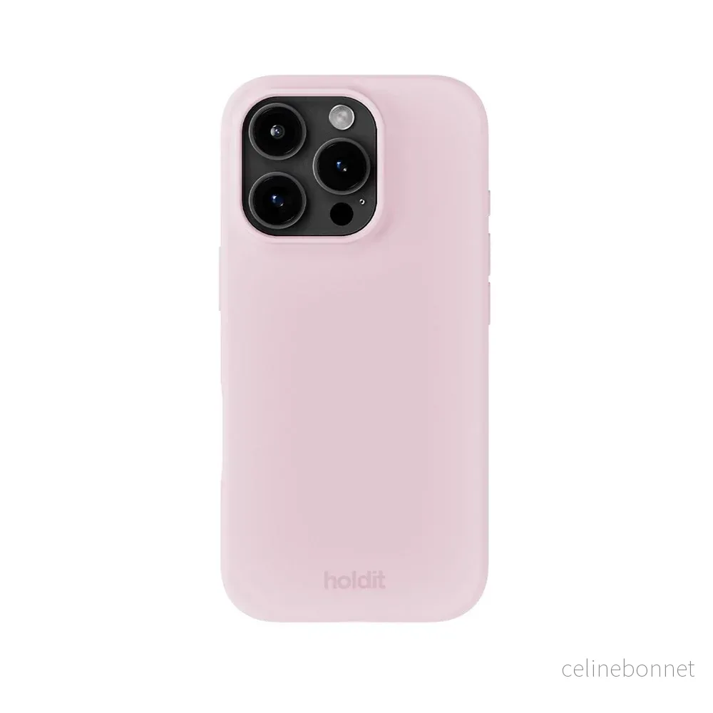 Holdit iPhone 16 Pro Soft Touch Silikon Deksel - Pale Pink v:945294