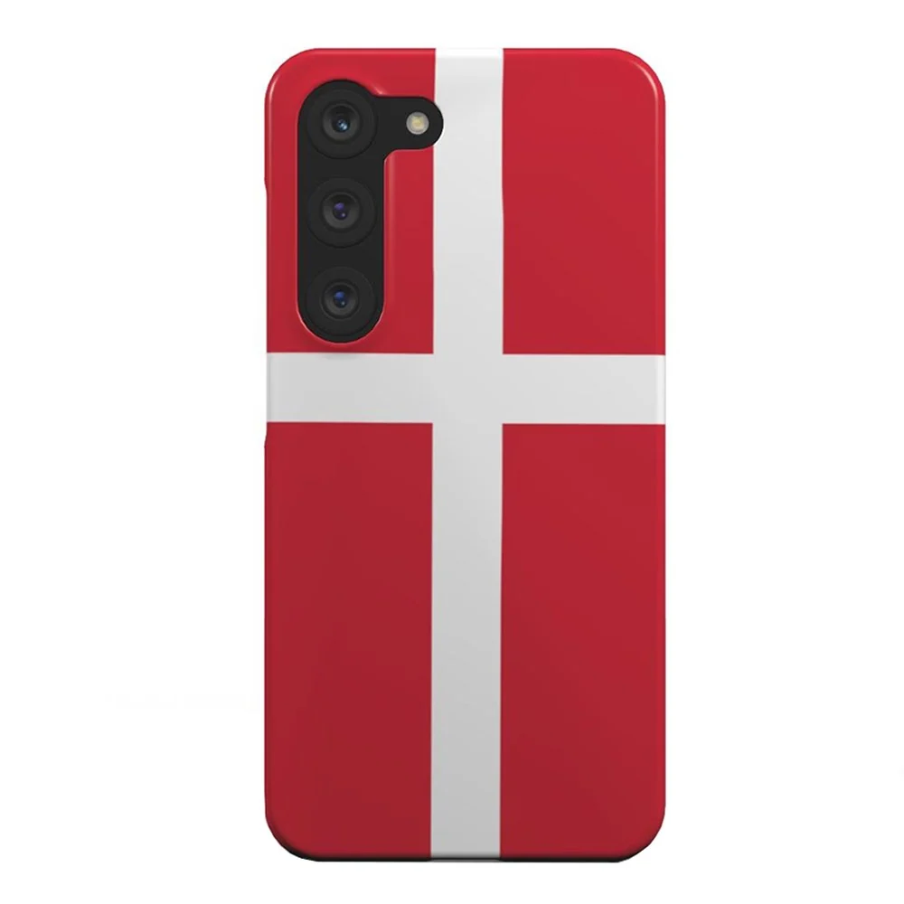 EIDERWOOD Samsung Galaxy S22 Hard Plast Deksel – Danmarks Flagg v:4774918